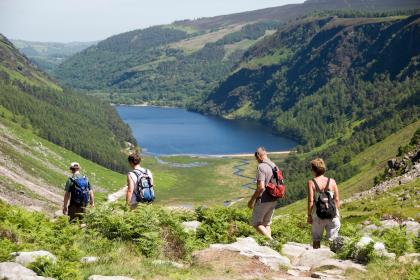 Hiking St. Kevin's Way and Glendalough pilgrim path in Ireland with Hillwalk Tours