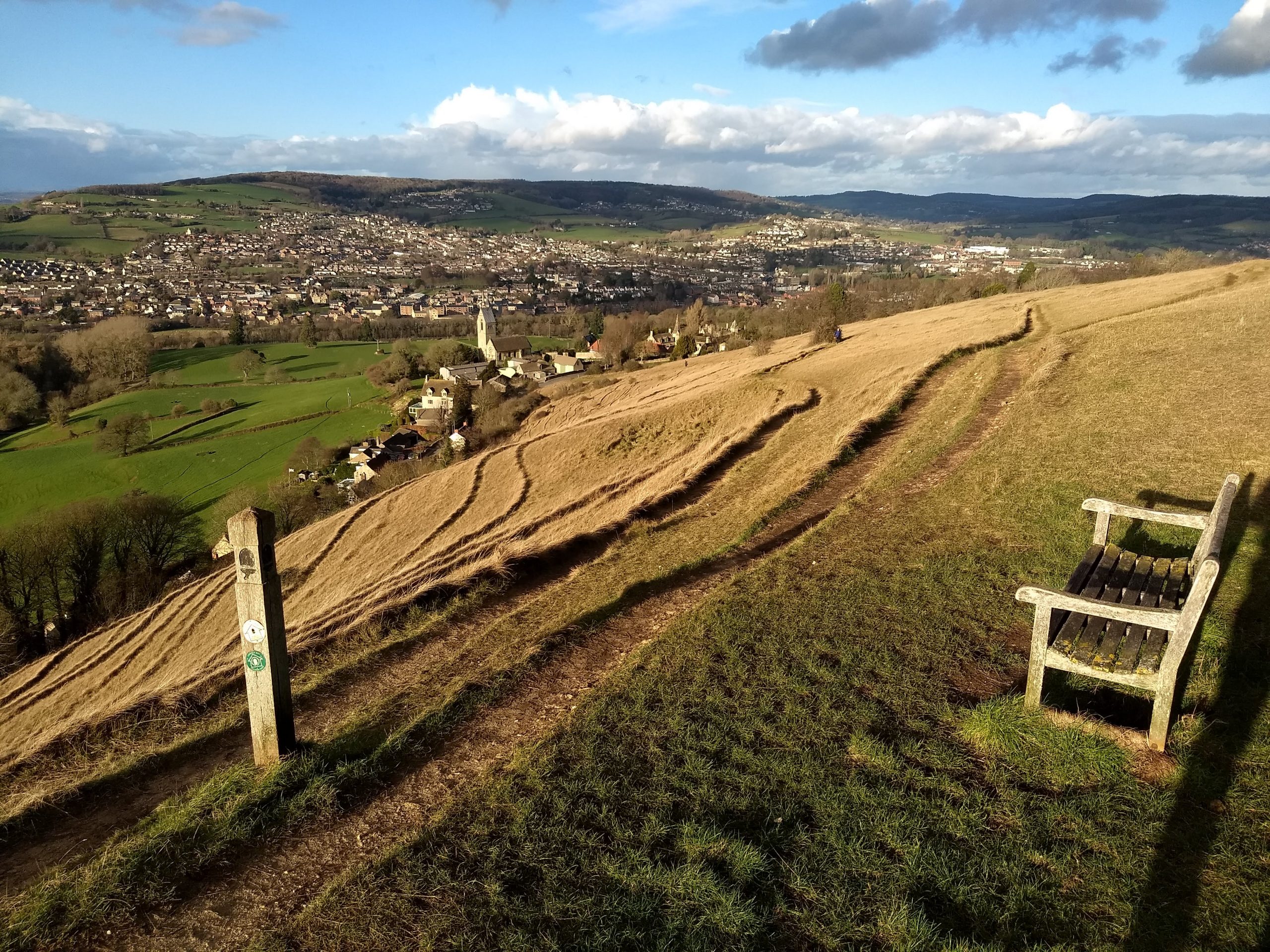 La vue depuis la Cotswold Way