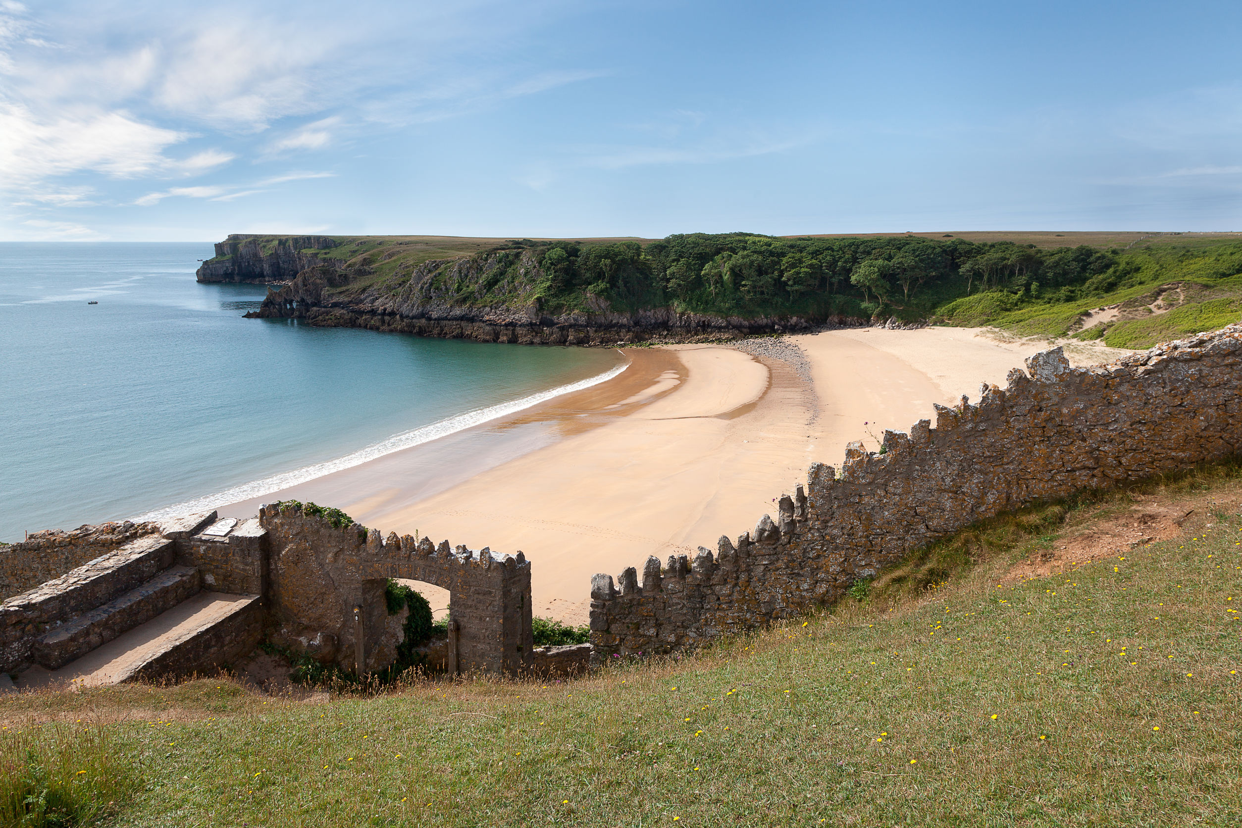 Barafundle Bay sur le Pembrokshire Coast Path