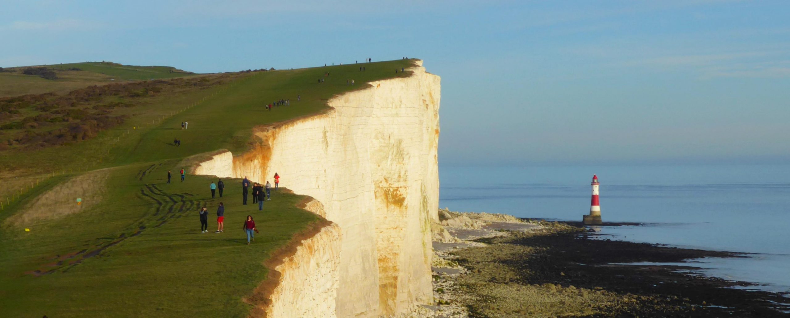 Beachy Head und Leuchtturm am South Downs Way