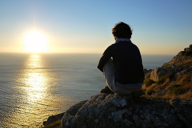 Sunset on the Camino Finisterre