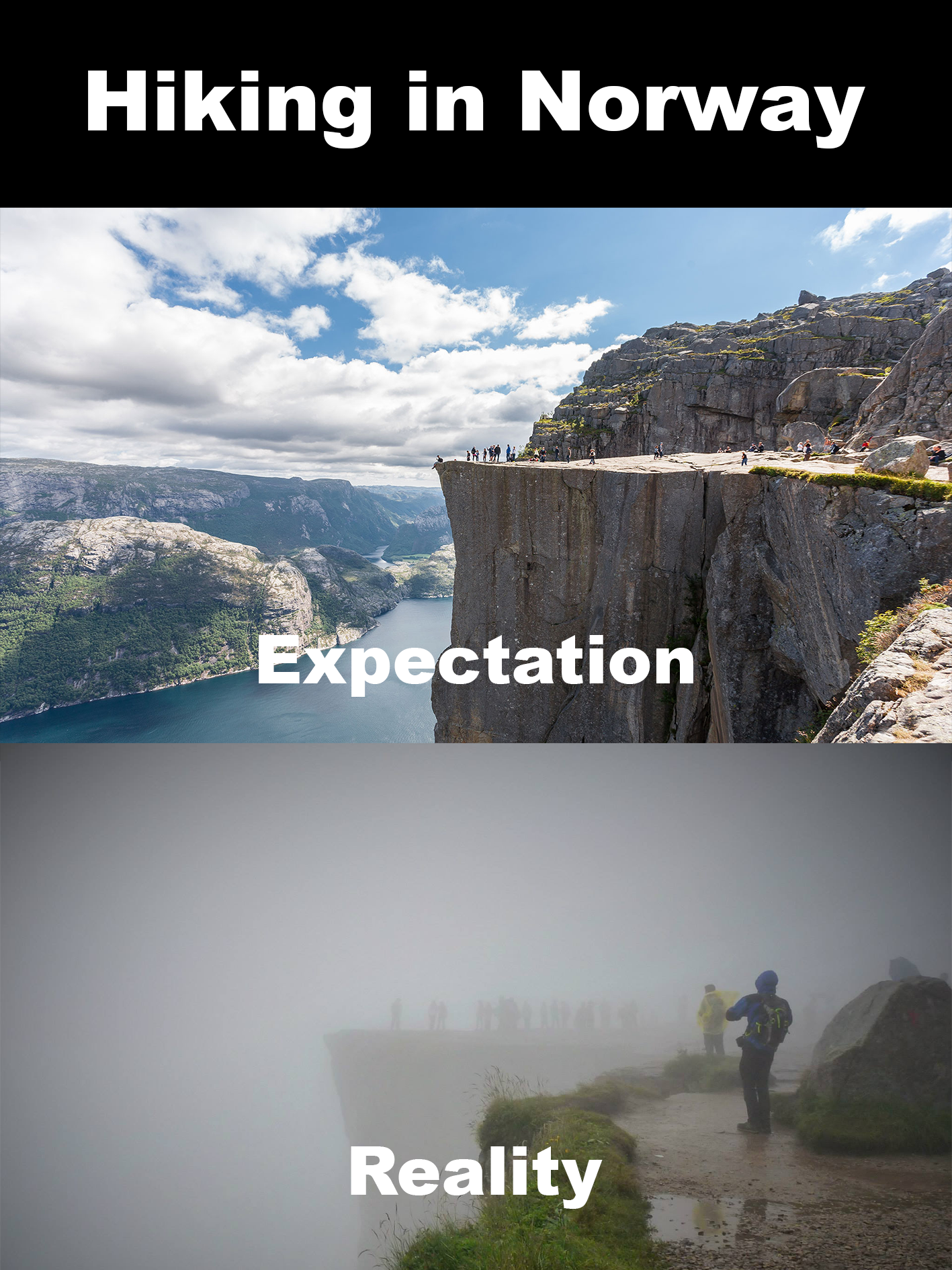 Hiking in Norway - Expectation vs Reality