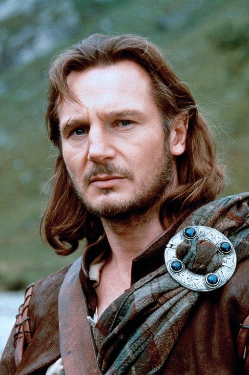 Liam Neeson as Rob Roy MacGregor in the 1995 film