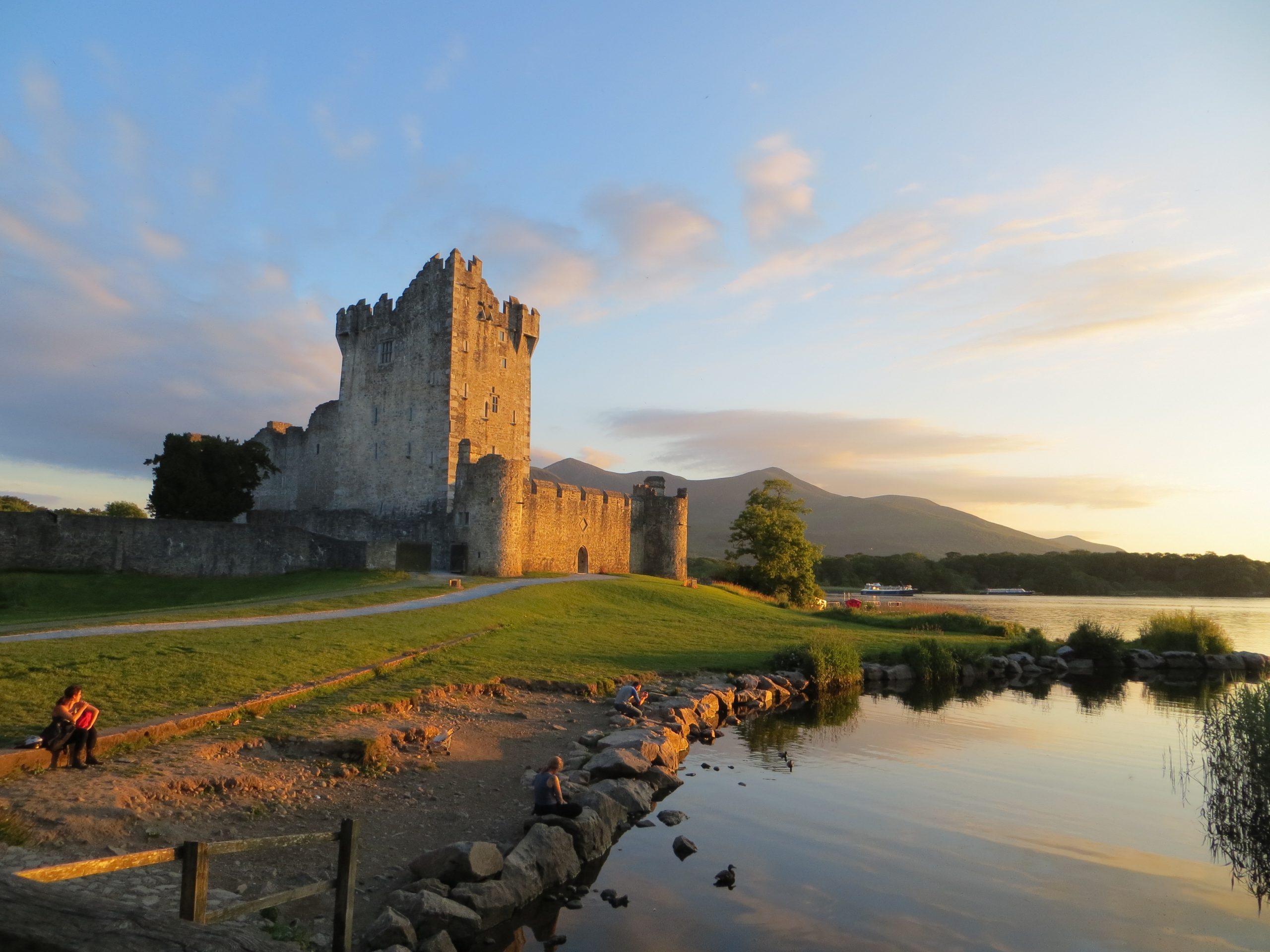 Ross Castle at sunset
