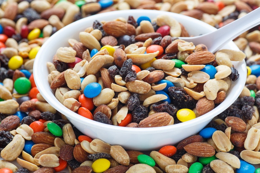 Trail Mix is one of the great hiking snacks