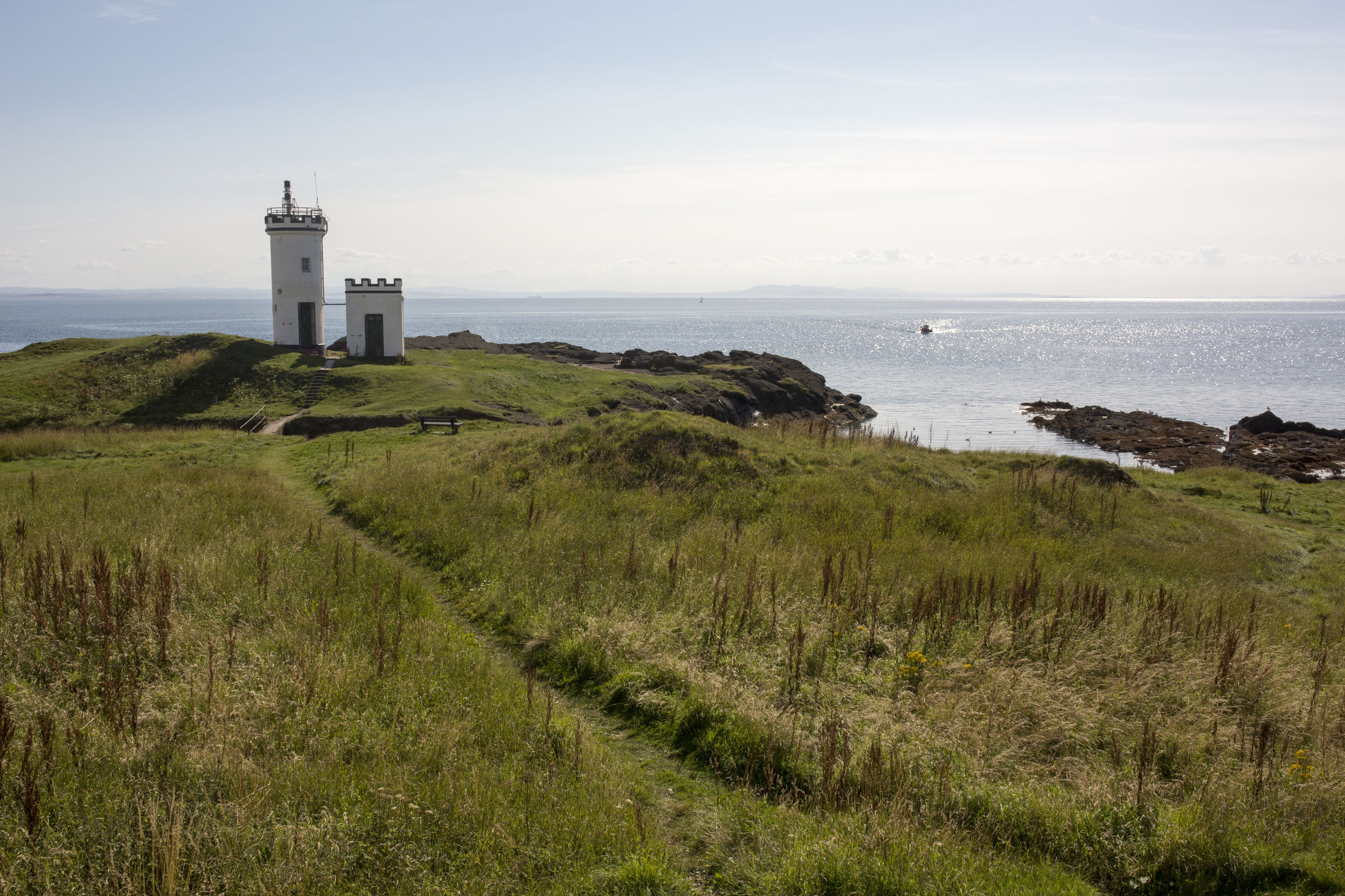 elie lighthouse in fife scotland