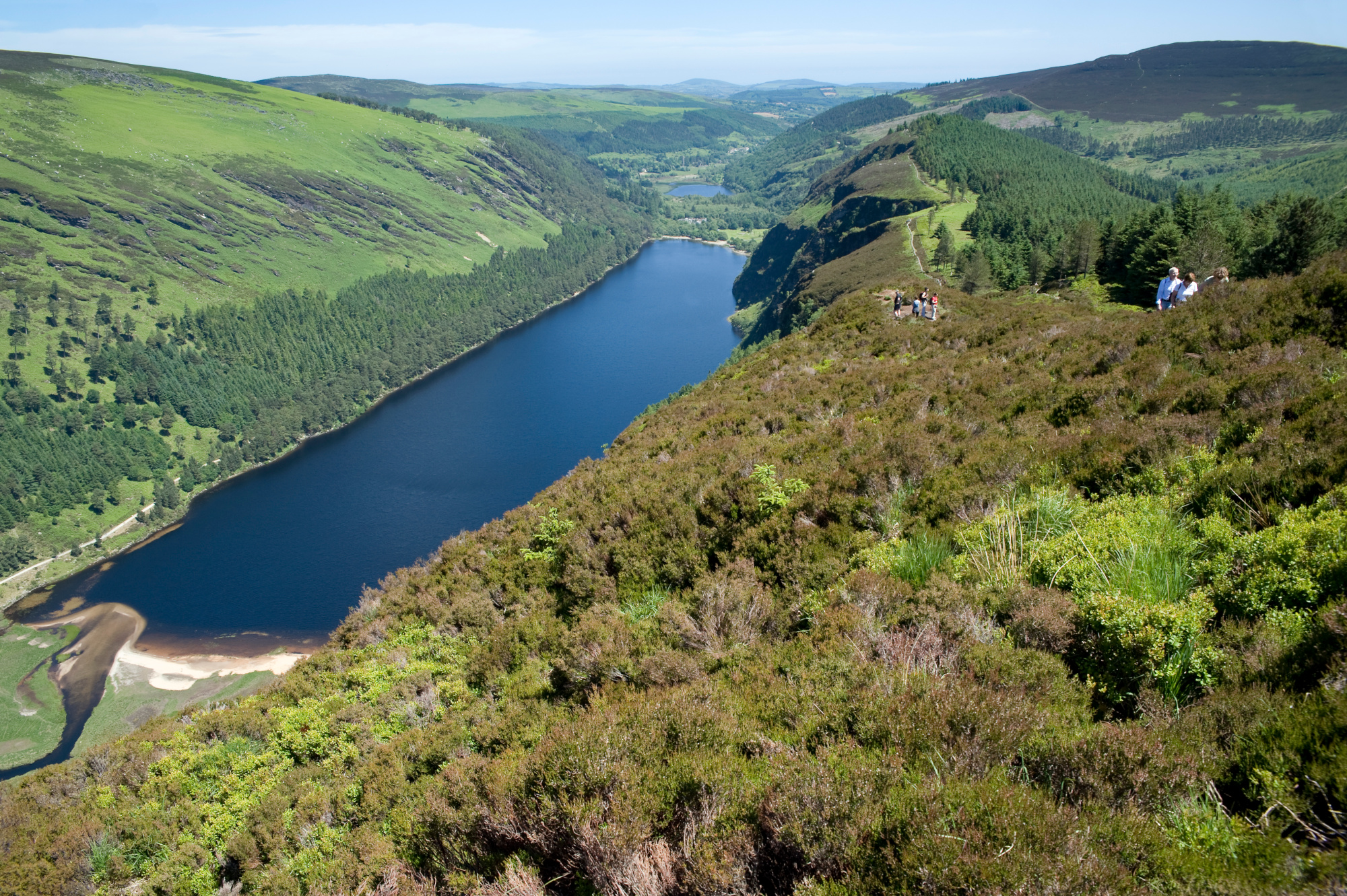 view of glendalough from the Spinc