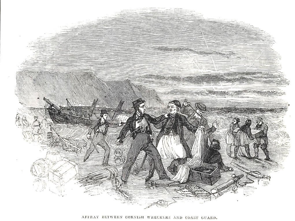 affray between cornish wreckers and coast guard 2