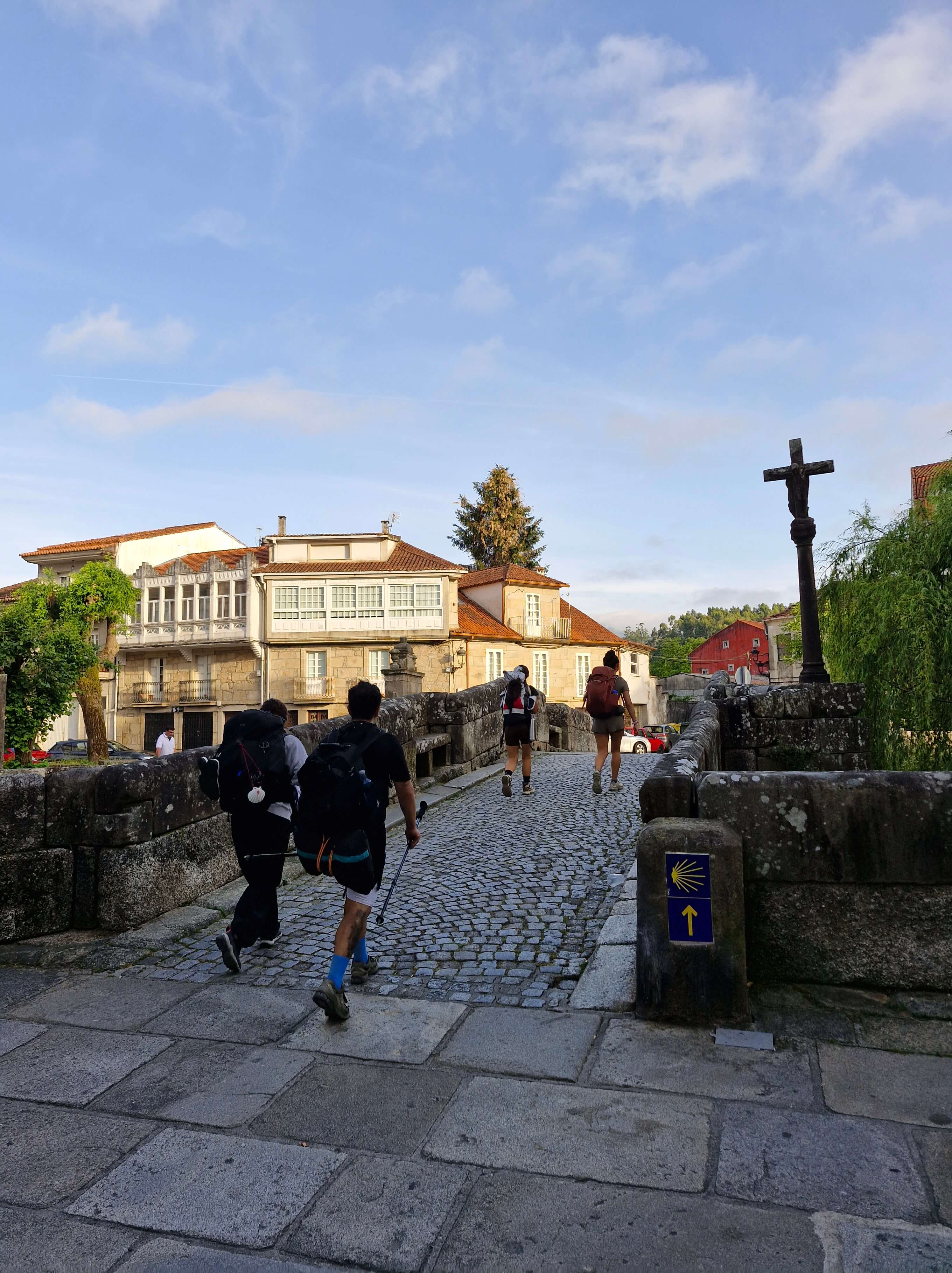 Camino Portuguese - Roman bridge at Caldas de Reis