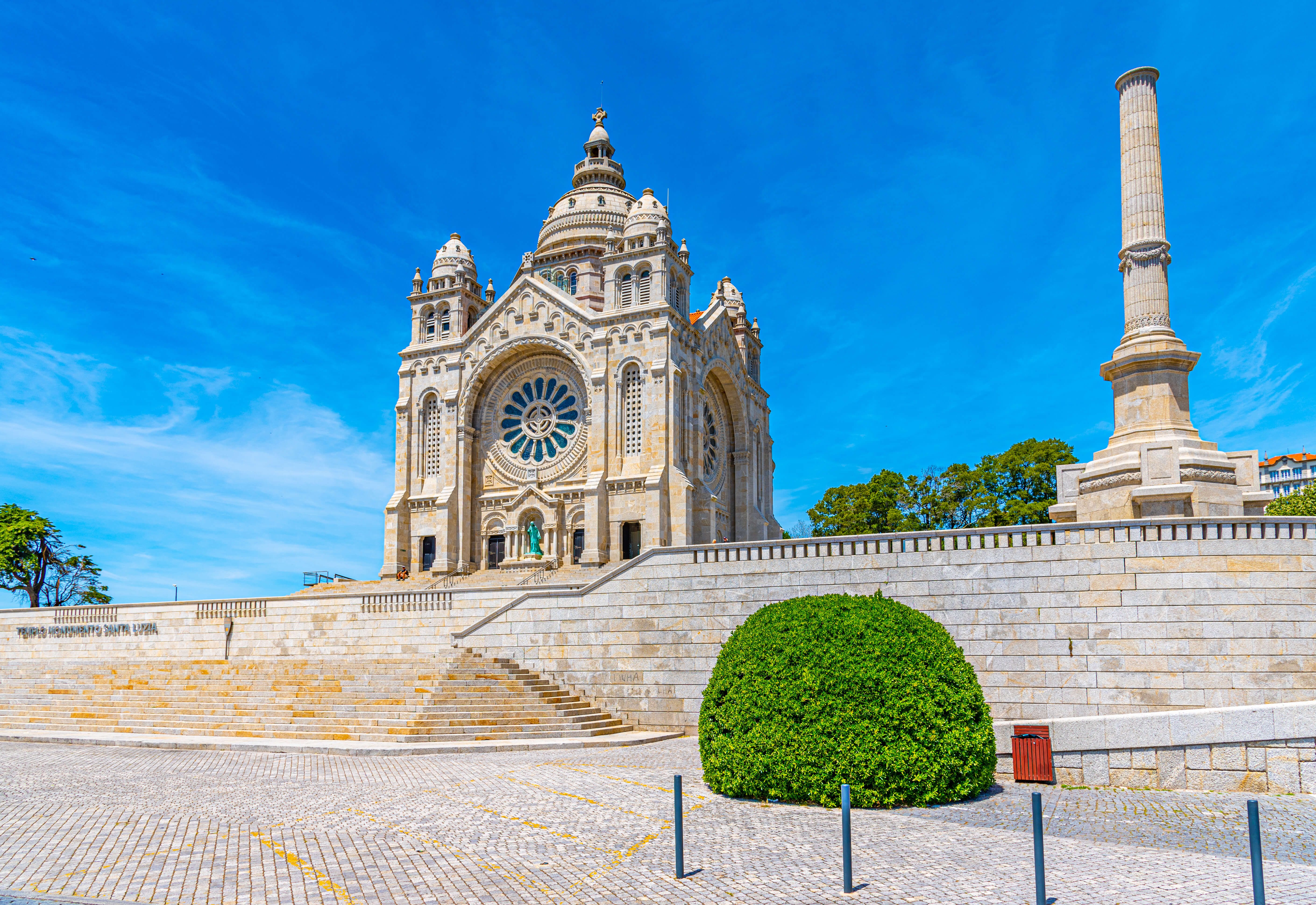 sanctuary of santa luzia at viana do castelo in portugal