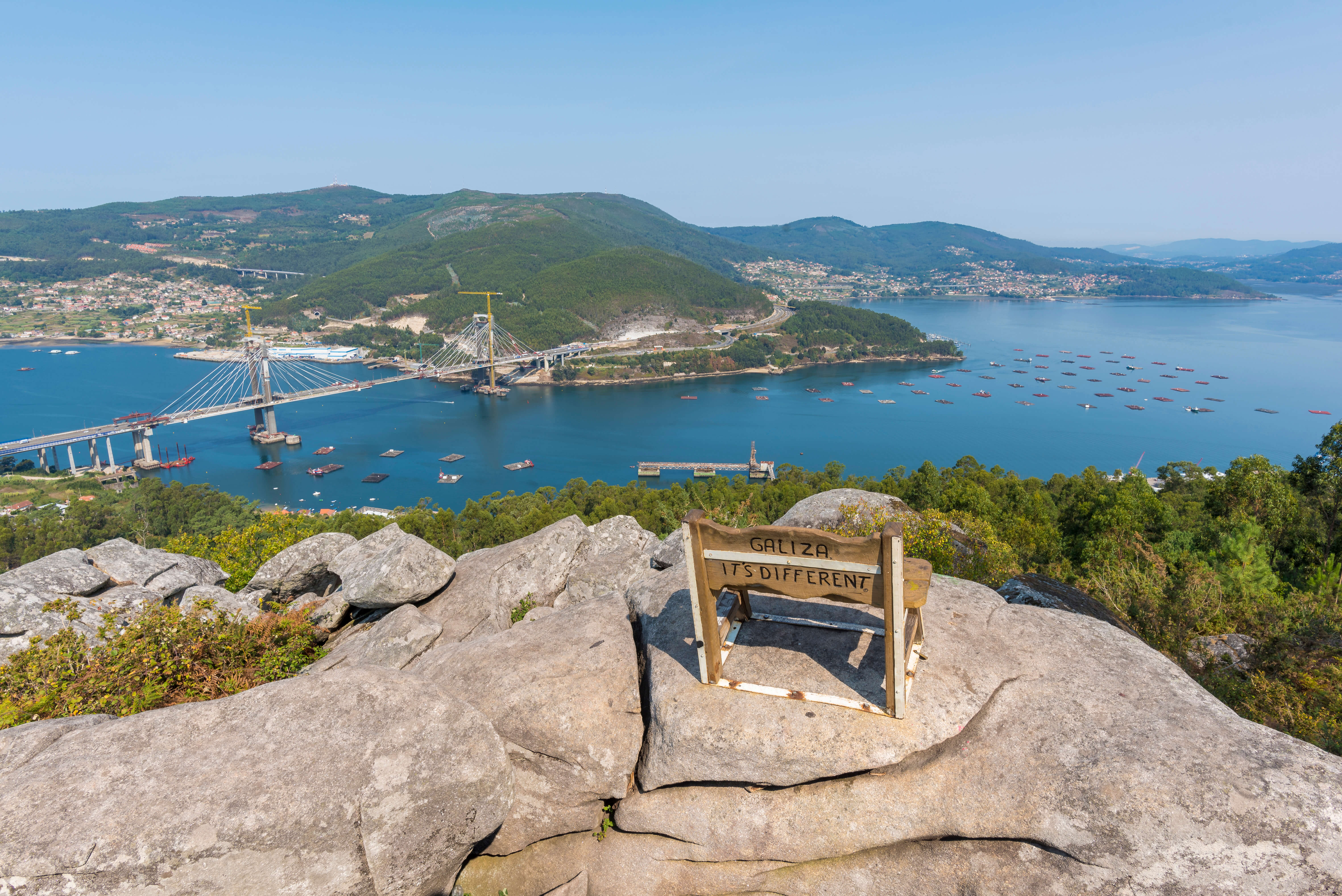 bench in redondela (pontevedra, spain).