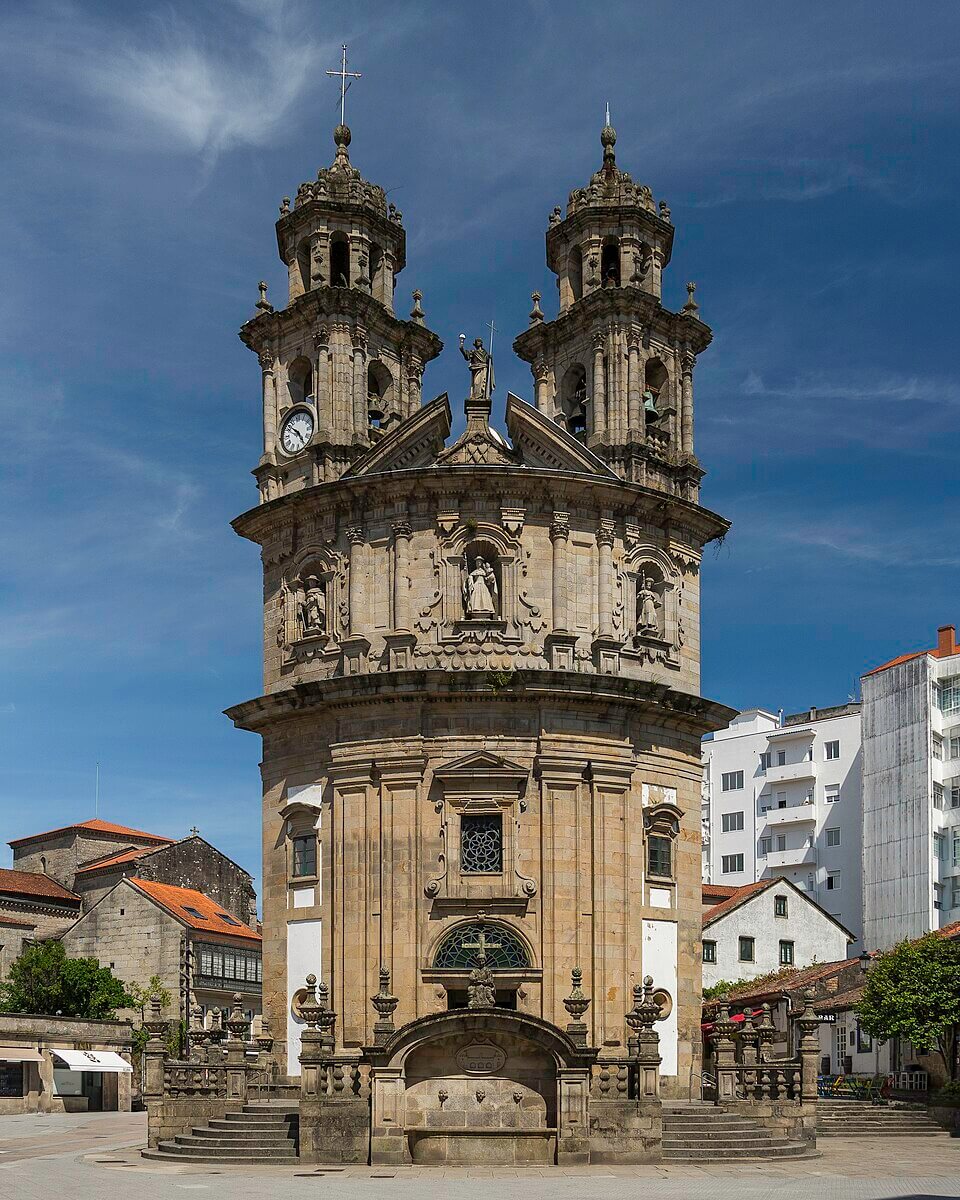 Exterior of the Church of the Pilgrim Virgin at Pontevedra, Camino Portuguese