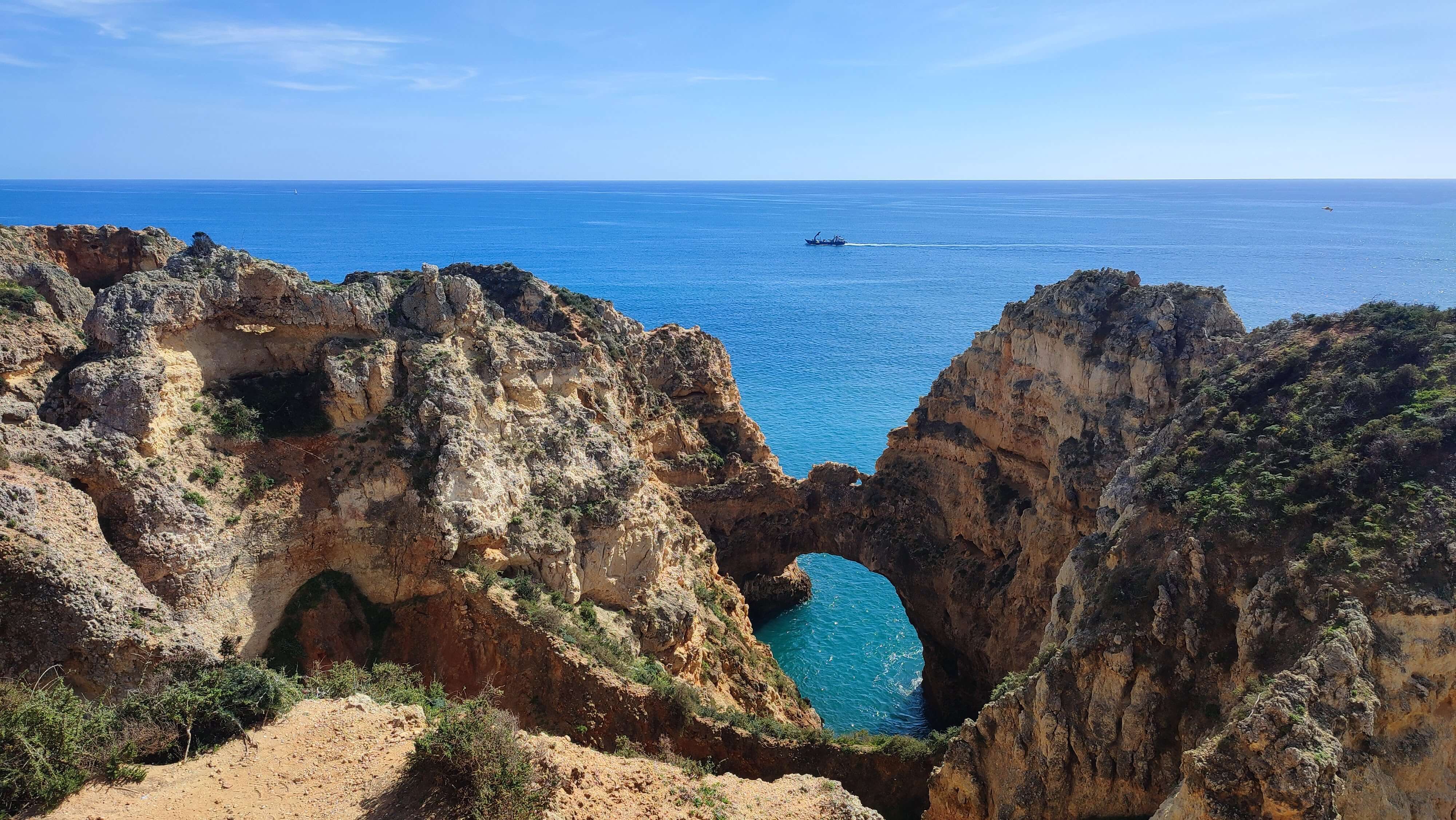 south lagos ponta da piedade rock arch in coastline img 20250226 140237
