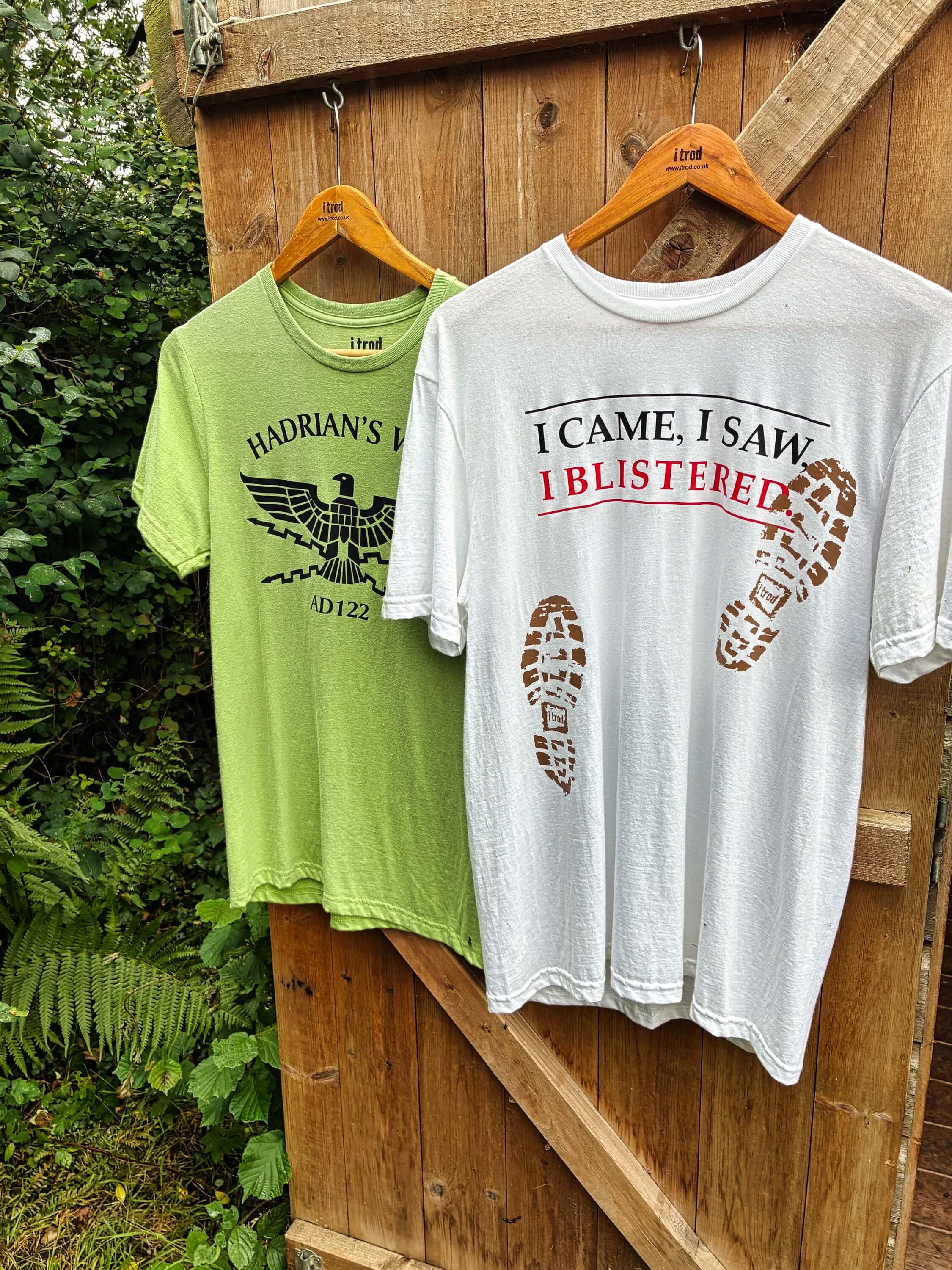 hwwe eli karplus tshirts at honesty shop on Hadrian's Wall Path i came i saw i blistered img 8021