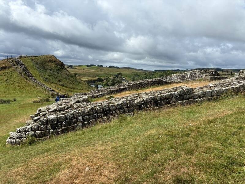 The remains of the foundation of a Milecastle on Hadrian's Wall - Hillwalk Tours