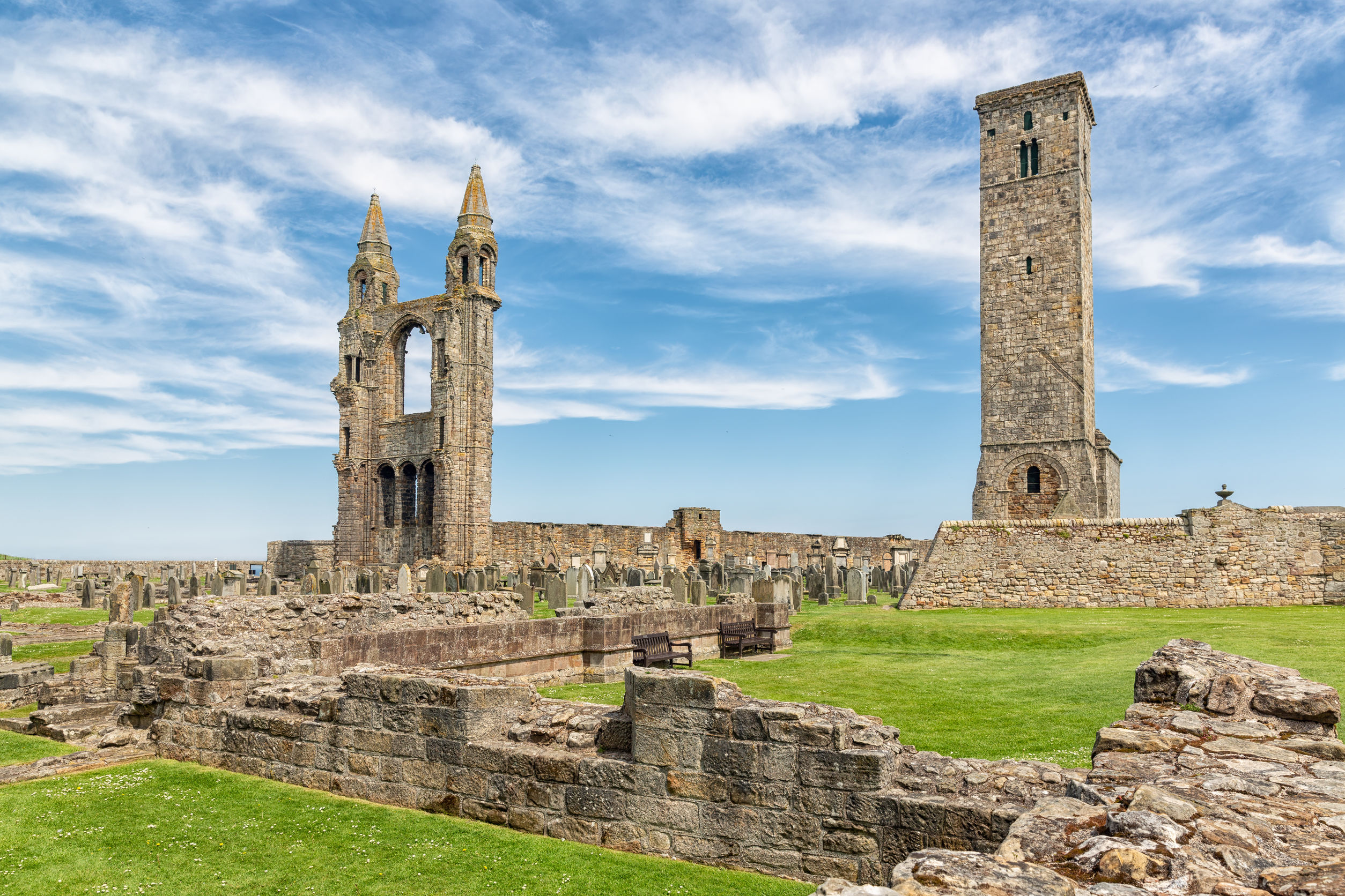 Die Ruinen der Kathedrale von St Andrews