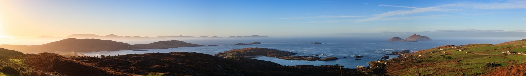 Panorama von Derrynane Bay
