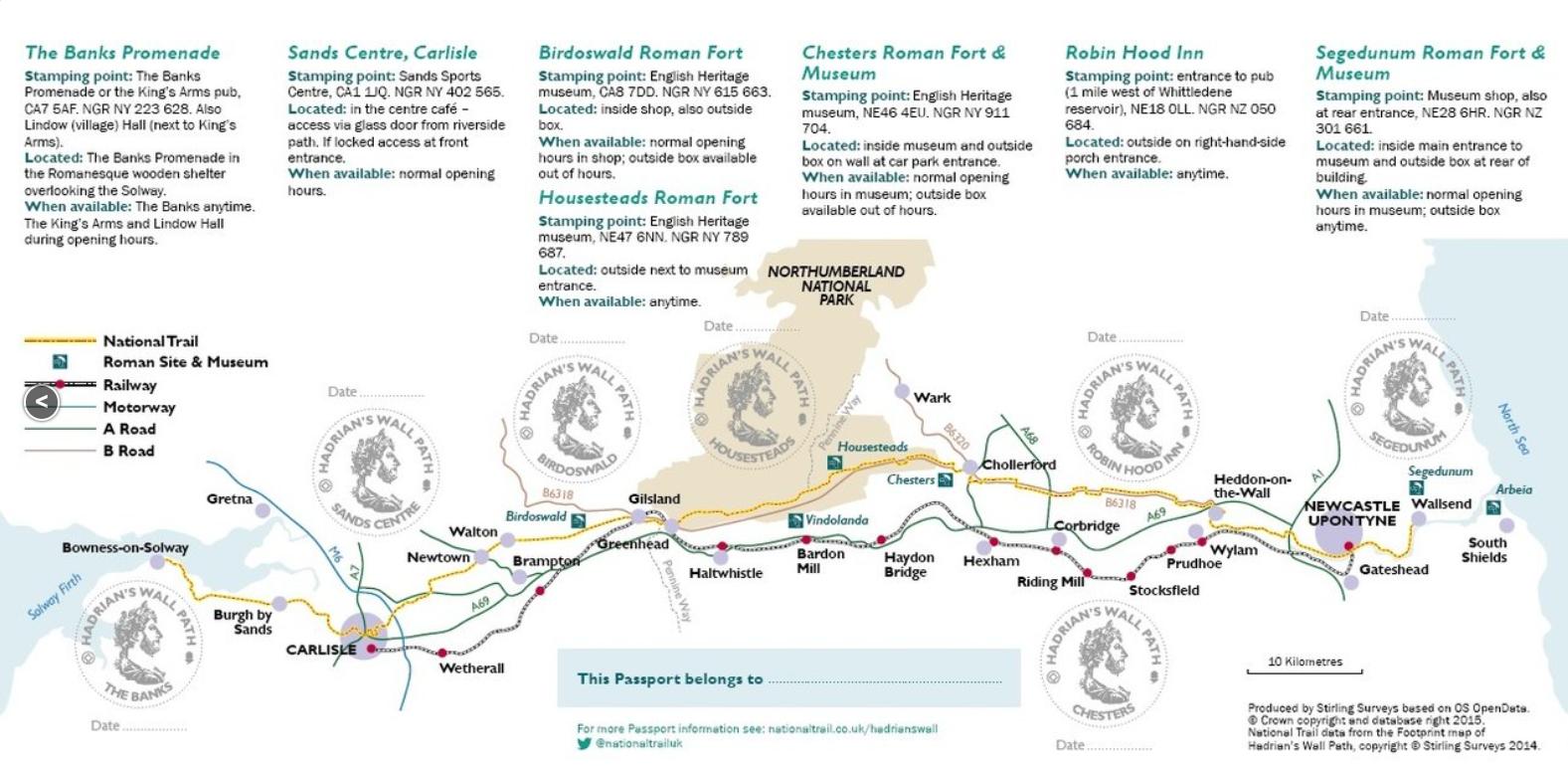 Der offizielle Hadrian’s Wall Path Ausweis
