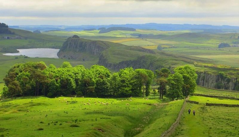 Die zentralen Crags sind der spektakulärste Abschnitt des Hadrian's Wall Path