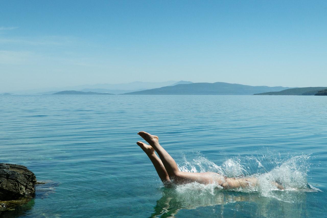 Das Wasser in Irland ist zwar selten warm, aber immer gut zum Schwimmen 